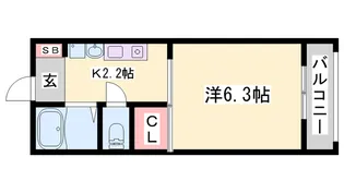FLAT福井 A棟【1階】の間取り