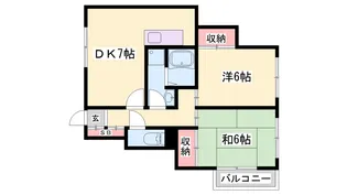 マンション大和【2階】の間取り