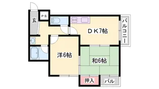 ベネフィス粟津【3階】の間取り