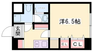 ベルトピア飾磨(OR)【507号室】の間取り