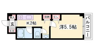 シティーヒルズⅡ【4階】の間取り