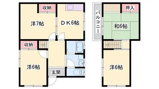兵庫県加古郡播磨町宮西1丁目【一戸建】の間取り