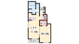 ルーク【1階】の間取り