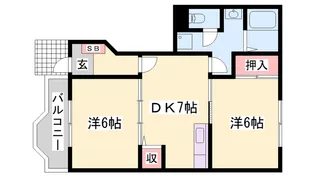 フレンドリー大野【1階】の間取り