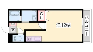 アヴニール今宿【202号室】の間取り