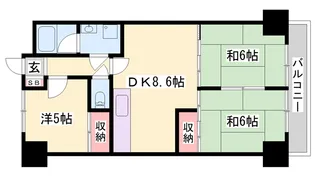 土山ヤングコーポ【212号室】の間取り