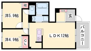 アレグリア【1階】の間取り