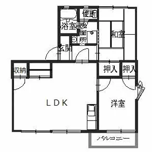 フレグランス粟津【2階】の間取り