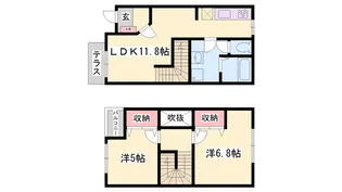 メゾンソレイユ【1階】の間取り