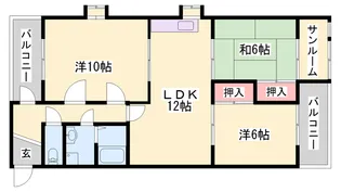 メゾンやすむろⅡ【4階】の間取り