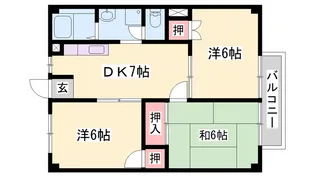 サンクス【2階】の間取り