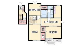 リリースタウン【2階】の間取り