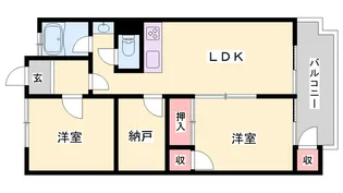 グローバル御国マンション【205号室】の間取り