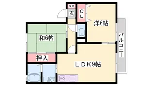 ファミールコートK A棟【2階】の間取り