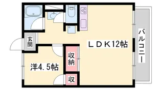 サンシティ野里【2階】の間取り