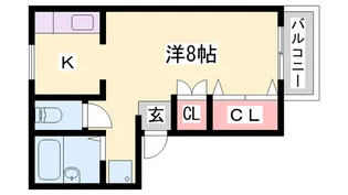 サンライフ松本【1階】の間取り
