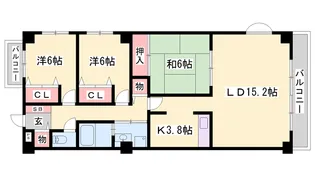 シャトー・エレガンス【501号室】の間取り