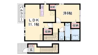 ルナ・エトワール【2階】の間取り