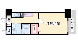 パレー ブランシェ【4階】の間取り