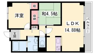 クリーンピア姫路白浜【204号室】の間取り