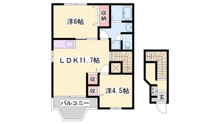 フォレストK A【201号室】の間取り