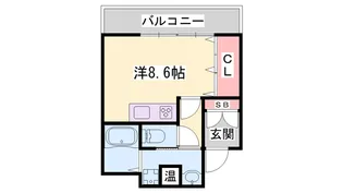 シャトー三和南車崎【4階】の間取り