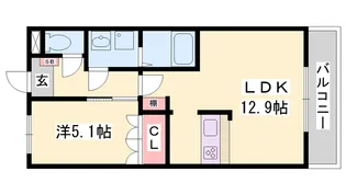 アクロポリスⅢ【2階】の間取り