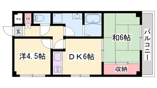 クリスタル西庄【2階】の間取り