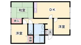 ボナール東川A【1階】の間取り