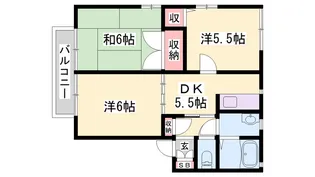 れいんぼうハイツ【202号室】の間取り