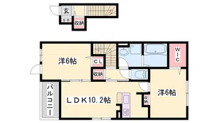 ソアーヴェⅠ【2階】の間取り