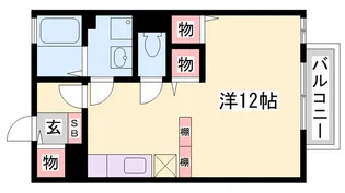 リビングタウン古坂弐番館【1階】の間取り