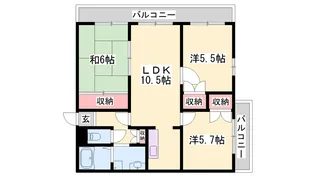 ブエナビスタ姫路ウエスト【2階】の間取り