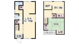 兵庫県高砂市阿弥陀1【一戸建】の間取り