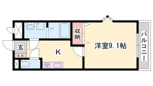 グランディー【201号室】の間取り