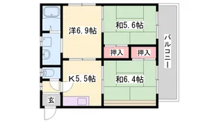 メゾンオリーヴィエ【0201号室】の間取り