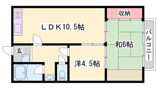 御立マンション【206号室】の間取り