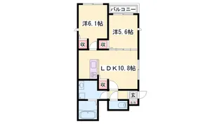 VILLA網干Ⅱ【1階】の間取り