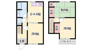 メゾン平成【8号室】の間取り