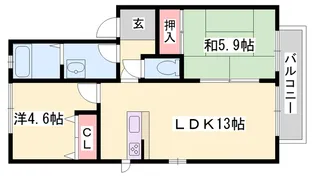 マインドハイツ辻井【1階】の間取り