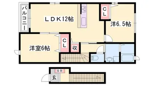 アルト ウンド ユング【2階】の間取り