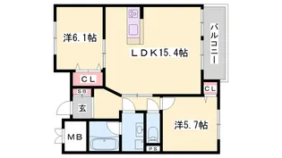 リンドルイスⅡ【3階】の外観