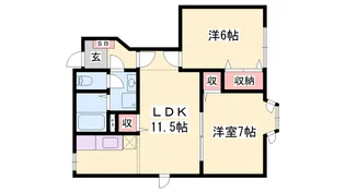 グレースガーデンⅠ【1階】の間取り