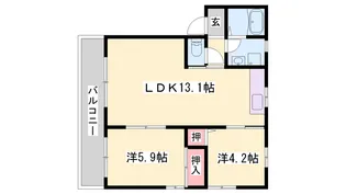 ハイツK2【0201号室】の間取り
