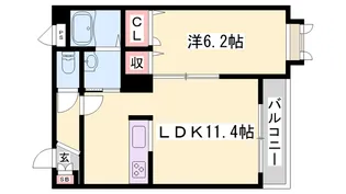 カルムリー福崎C【0101号室】の間取り