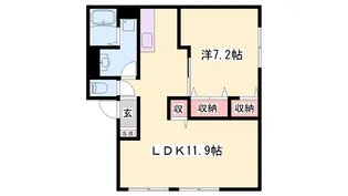 ロイヤルハイツⅡ【1階】の間取り