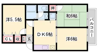 シャルマンイワイ【1階】の間取り