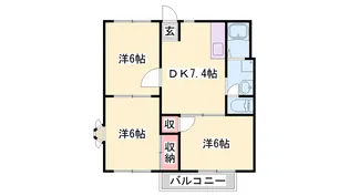 アメニティーハイム【203号室】の間取り