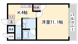 リオンドール【202号室】の間取り