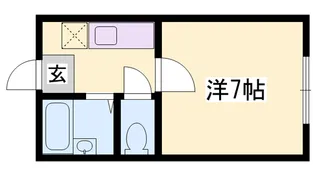 プランドール英賀保【208号室】の間取り